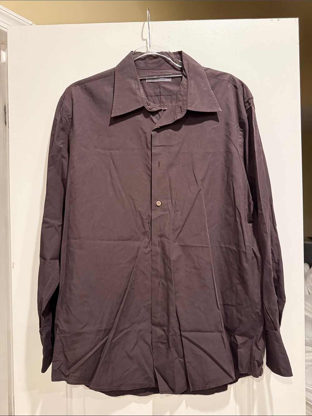 John Varvatos Men's Dark Brown Shirt Jacket